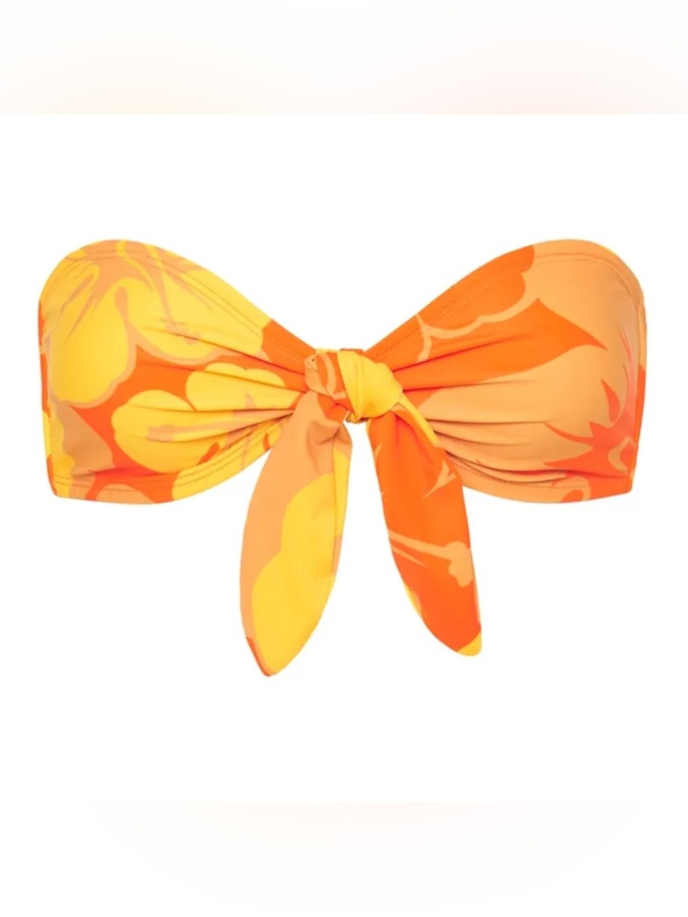 FAITHFULL THE BRAND Tropical Bikini Top | Orange